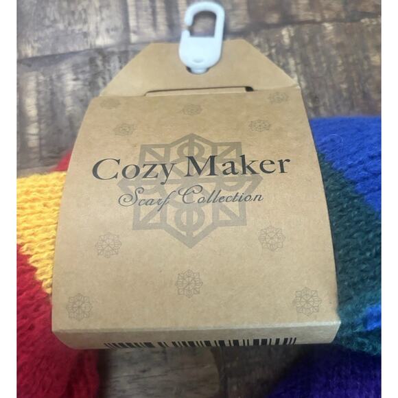 Cozy Maker Soft Scarf Collection Rainbow Colorful NWT - Picture 4 of 11
